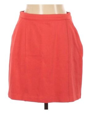 Boden Coral Red Orange Tulip Style Skirt